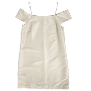 Off White Cold Shoulder Mini Dress Size Small
